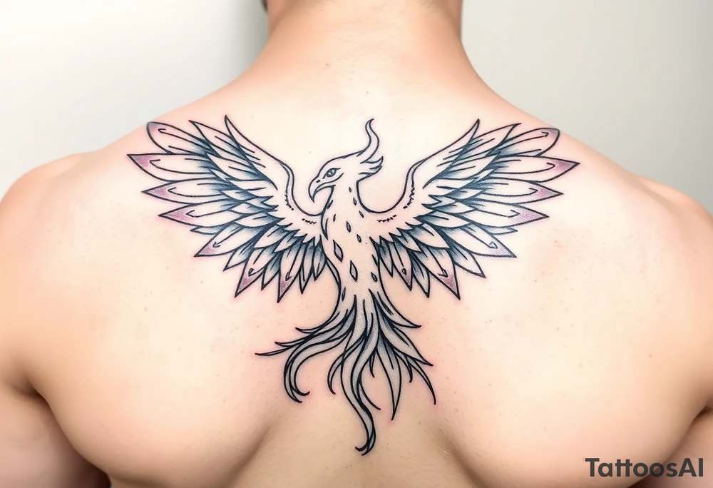 phoenix aesthetic unique anime theme blazing tattoo idea