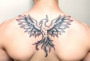 phoenix aesthetic unique anime theme blazing tattoo idea