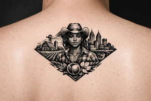 Black Country Girl from farmlands of North Florida to Black City of Metro Atlanta tattoo idea
