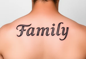 Family  word tattoo idea