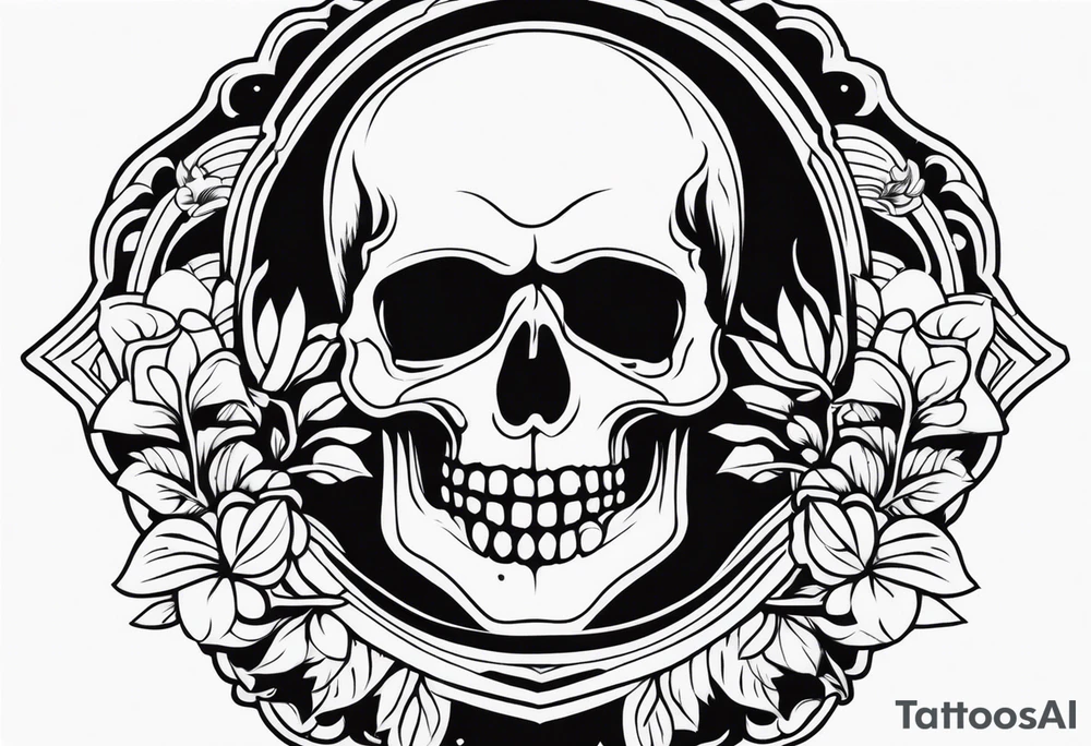 Unique Vintage American traditional tattoo idea