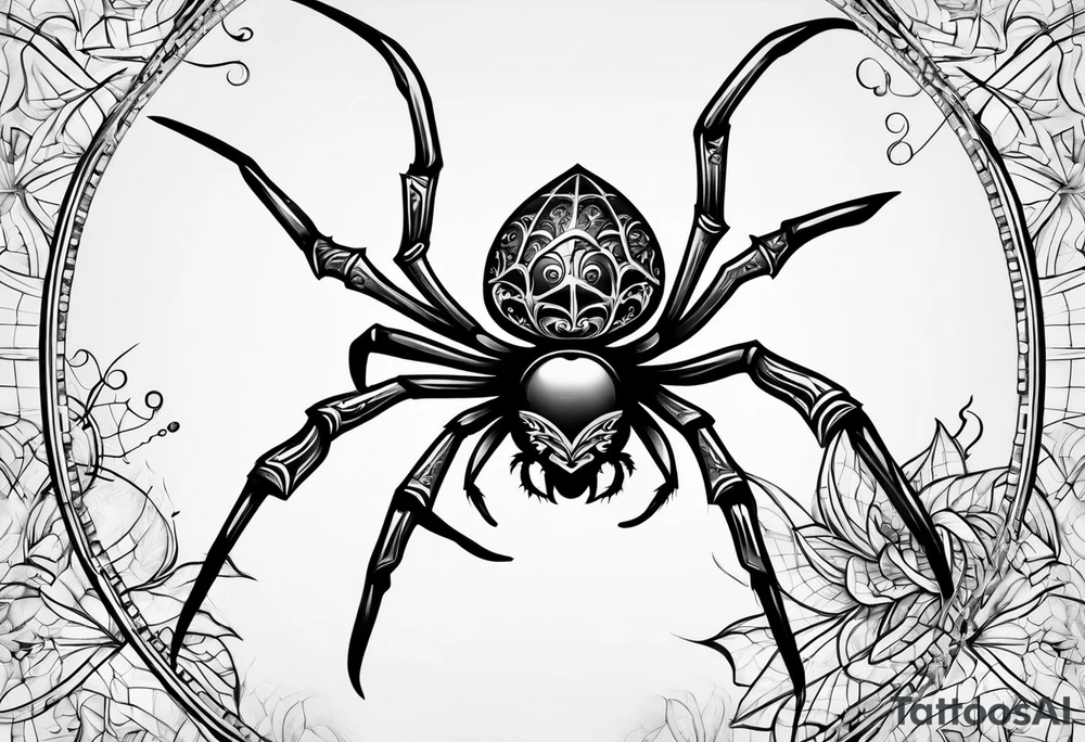 spider stanced tattoo idea