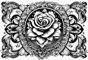 el mar y el sol adentro de un corazon tattoo idea