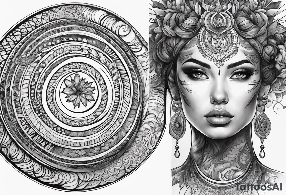 spiral tattoo idea