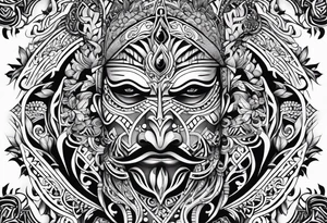 Te Moko with Croatian and Northern Irish influences tattoo idea