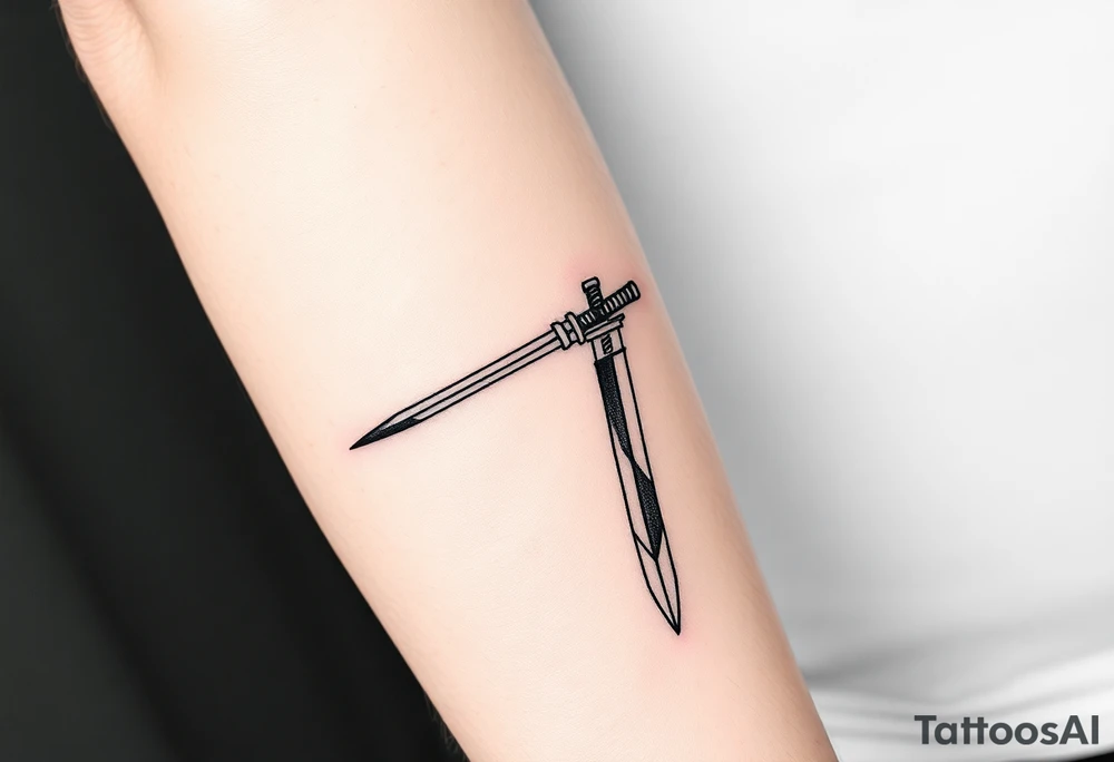 Japanese sword tattoo idea