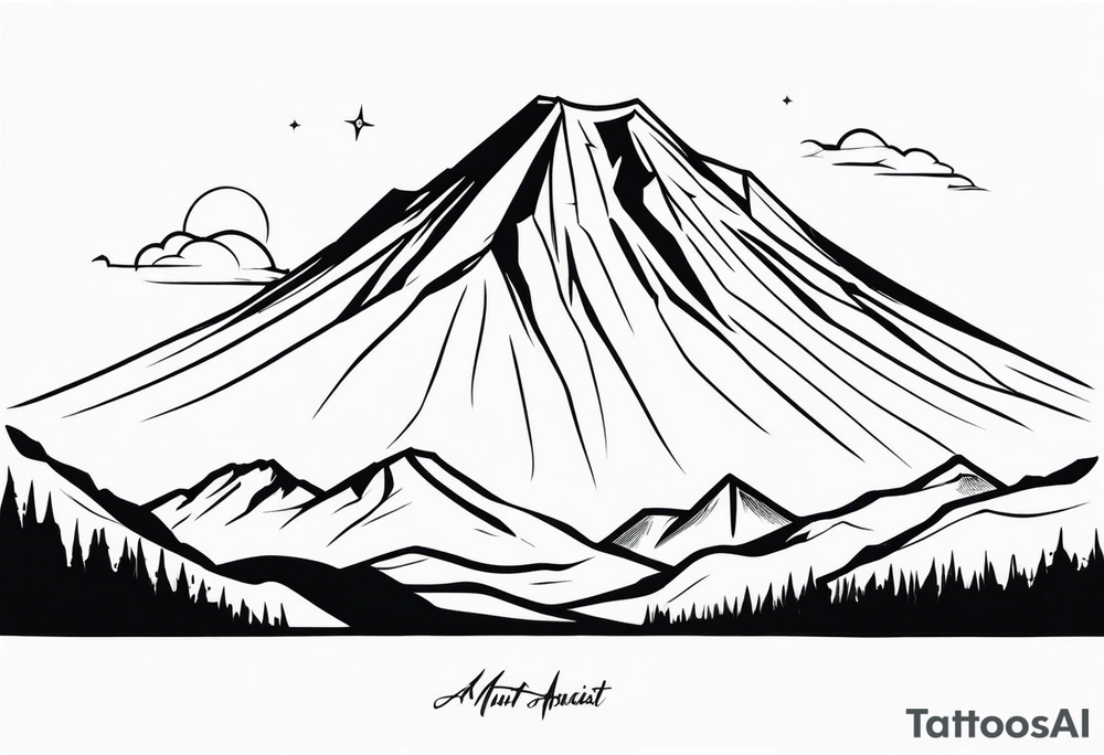 Mount ararat tattoo idea