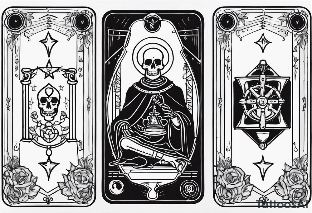 Hierophant skeleton 
tarot card tattoo idea