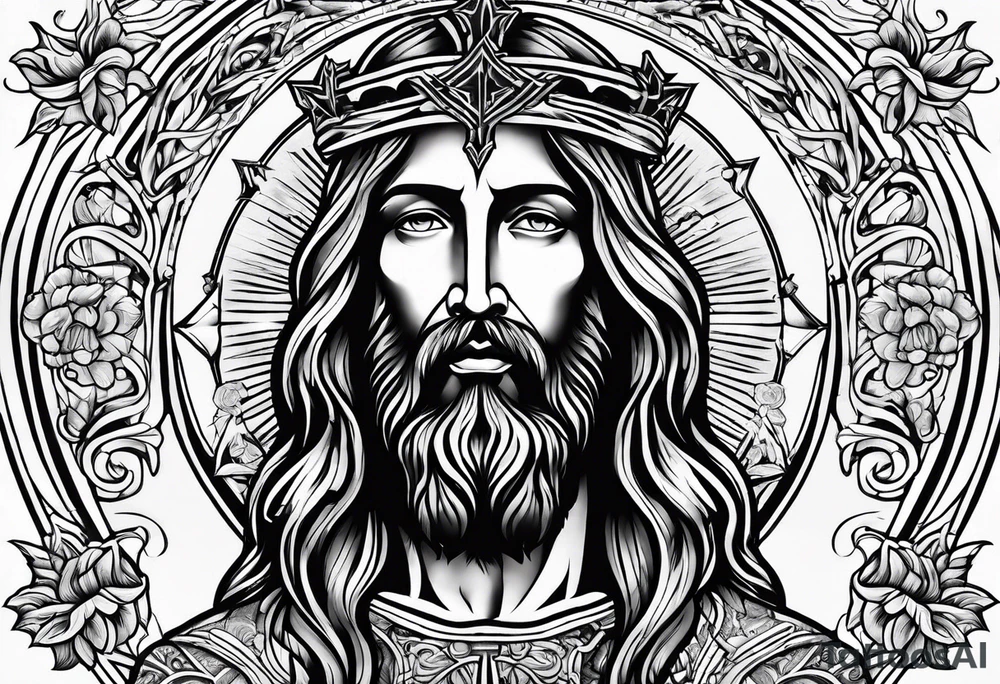 jesus tattoo idea