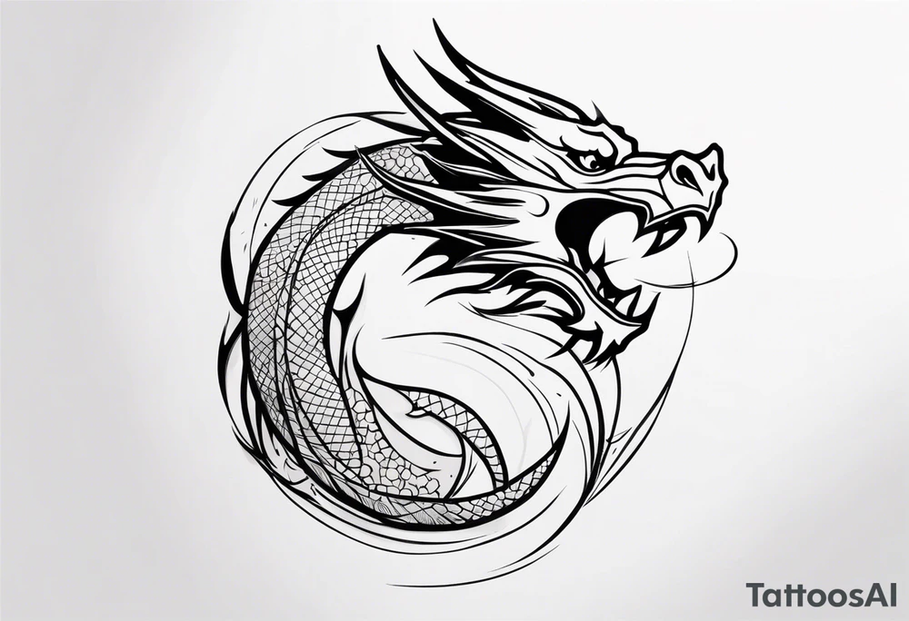 Dragon tattoo idea