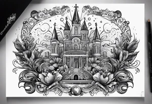 New Orleans, Mardi Gras, outer space tattoo idea