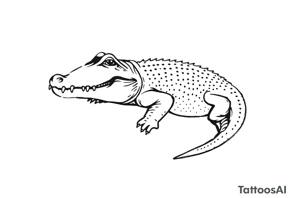Alligator tattoo idea