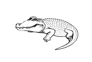 Alligator tattoo idea