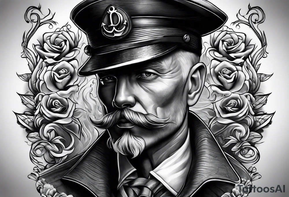 arm full sleeve eyes smoke tattoo idea