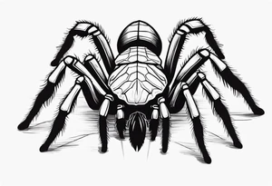 Realistic Tarantula tattoo idea