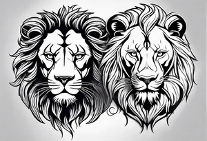 Leo couple tattoo idea