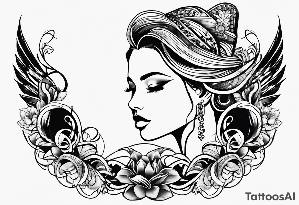 music tattoo idea