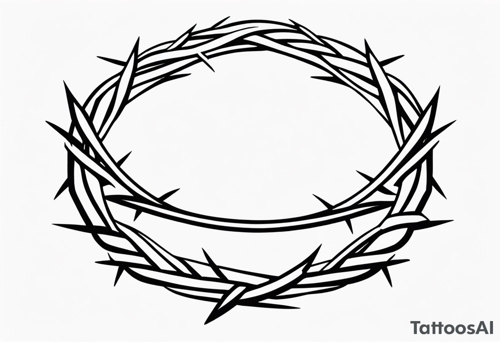 crown of thorns tattoo idea
