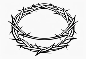 crown of thorns tattoo idea