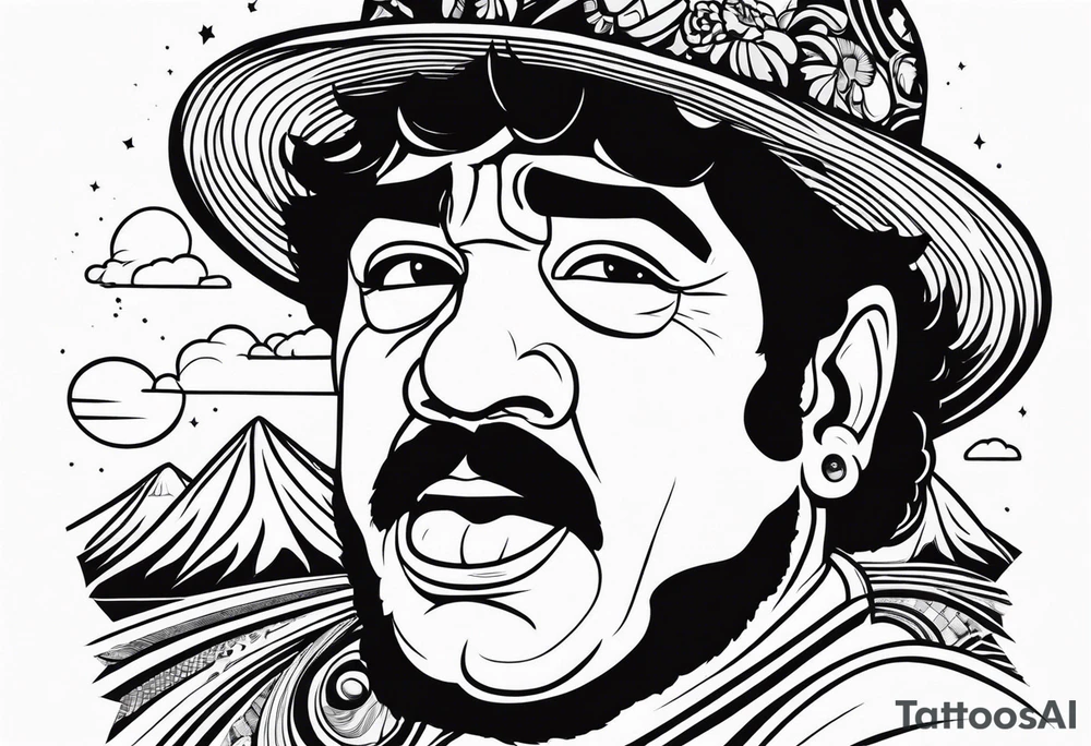 Maradona vesuvio tattoo idea