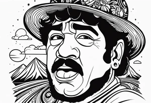 Maradona vesuvio tattoo idea