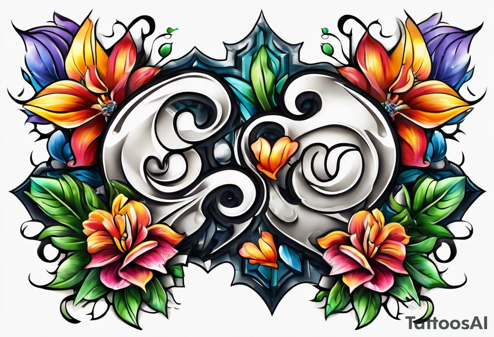 Two Puzzle pieces tattoo idea