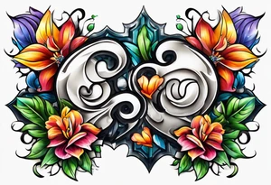 Two Puzzle pieces tattoo idea