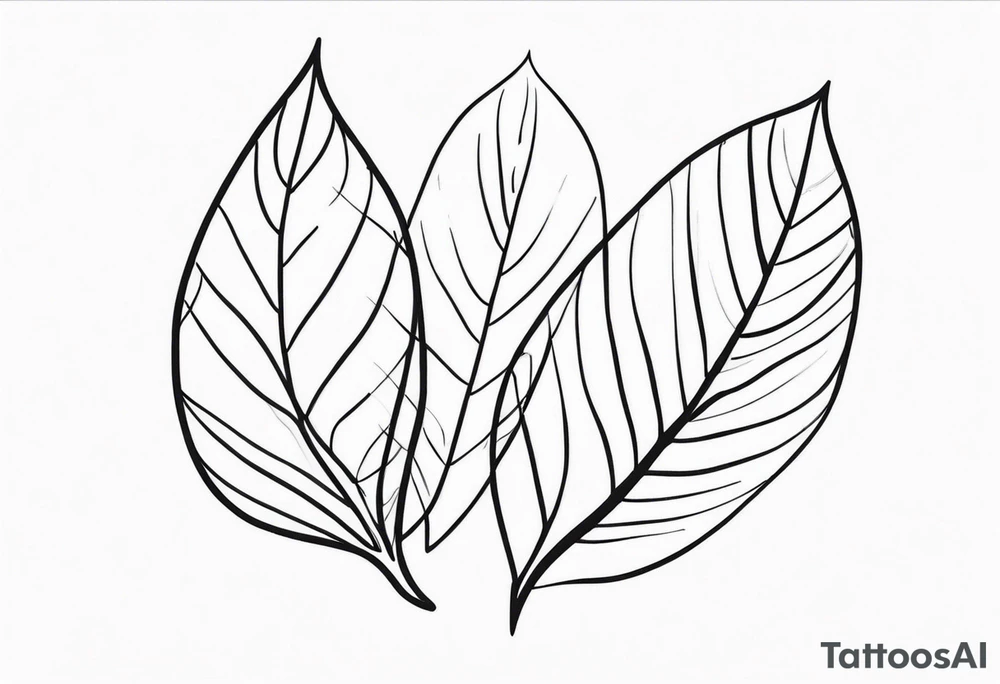 Nature-Inspired Leaves tattoo idea