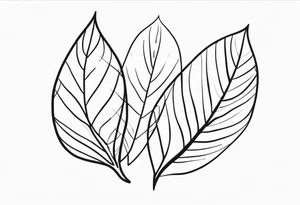 Nature-Inspired Leaves tattoo idea