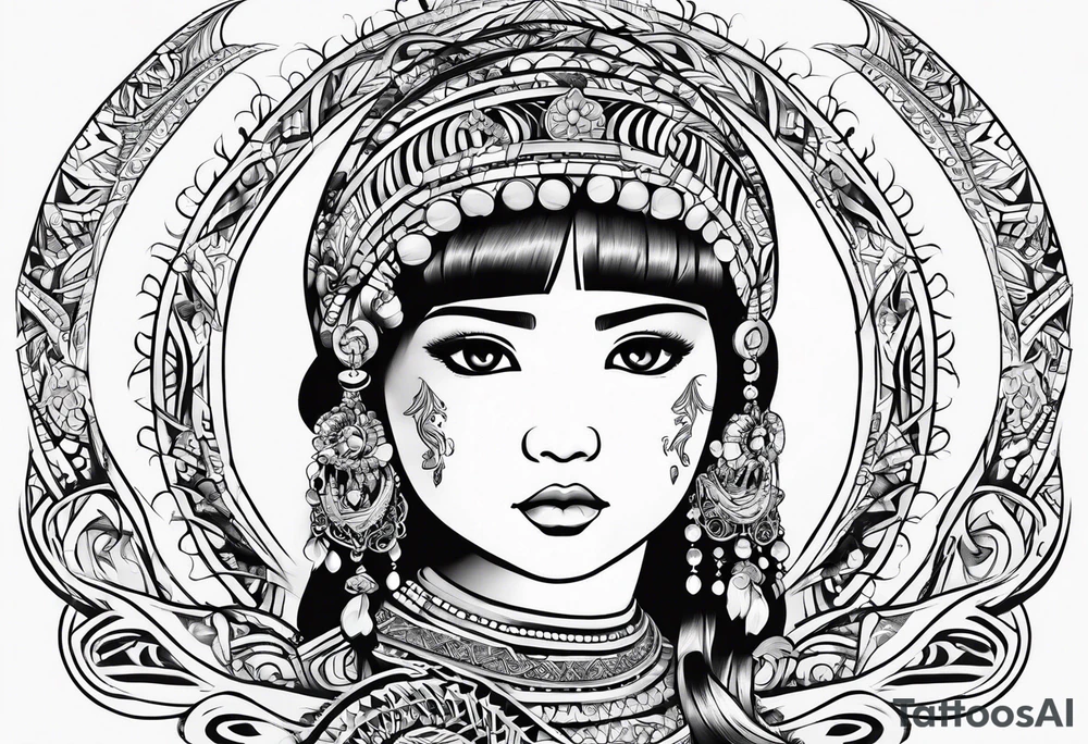 Represents strength of a child tattoo idea