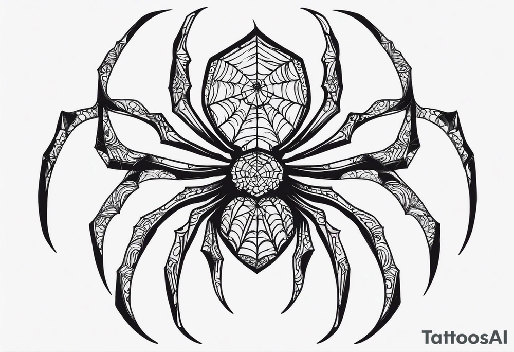 Spider tattoo idea