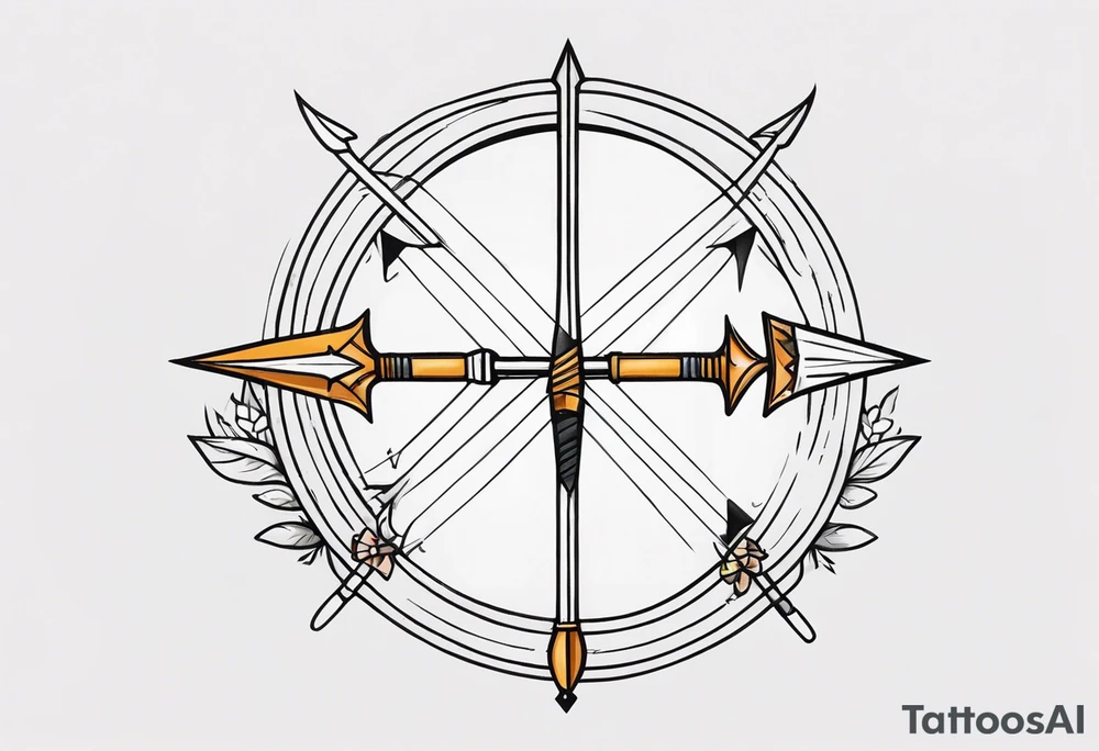 bow and arrow tattoo idea