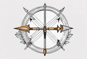 bow and arrow tattoo idea