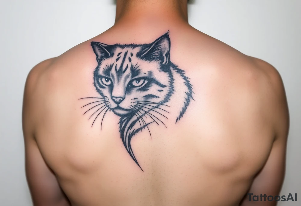 Black Cat tattoo idea