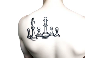 Chess pieces tattoo idea