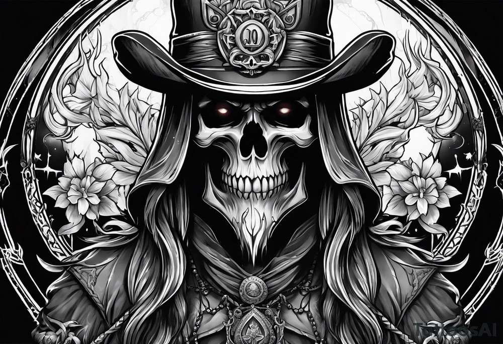 necromancer from diablo games tattoo idea