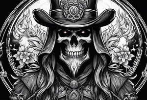 necromancer from diablo games tattoo idea