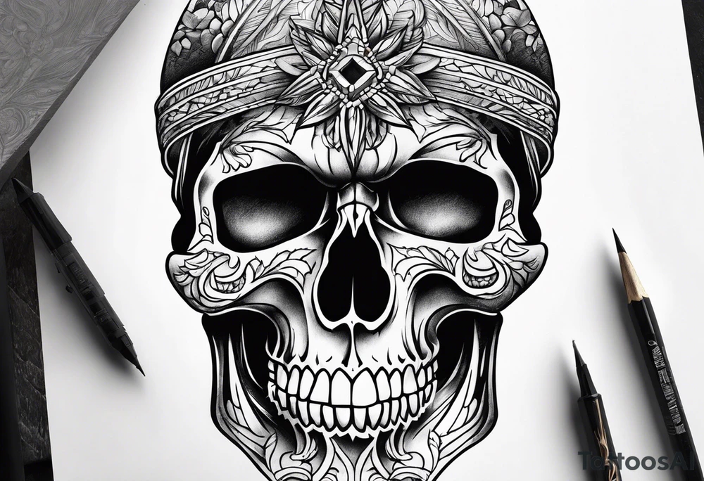 skull tattoo idea