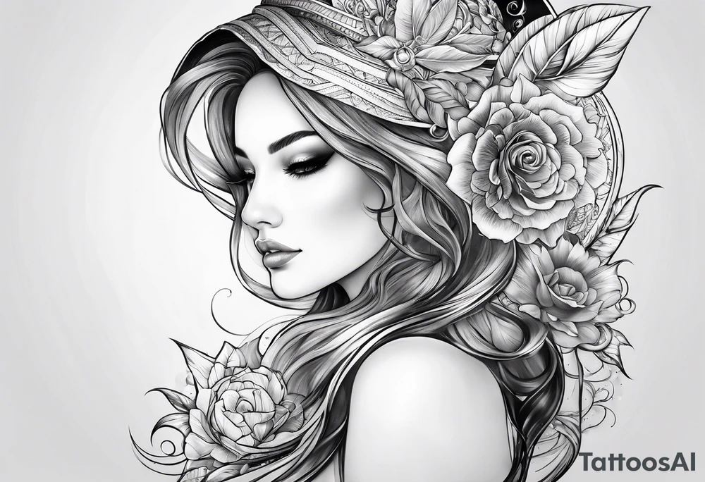space and timew tattoo idea