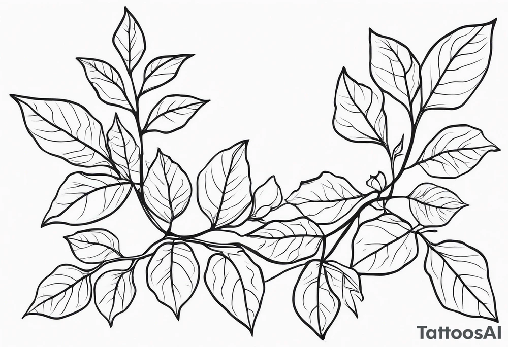 Ivy vines tattoo idea