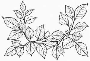 Ivy vines tattoo idea