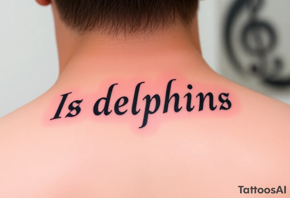 Is dolphins Music note tattoo idea