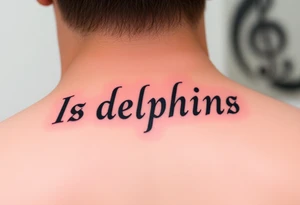 Is dolphins Music note tattoo idea