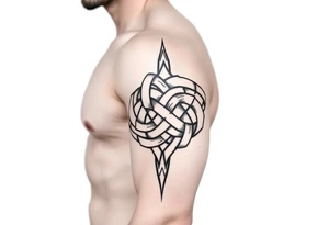 tibetan endless knot tattoo idea