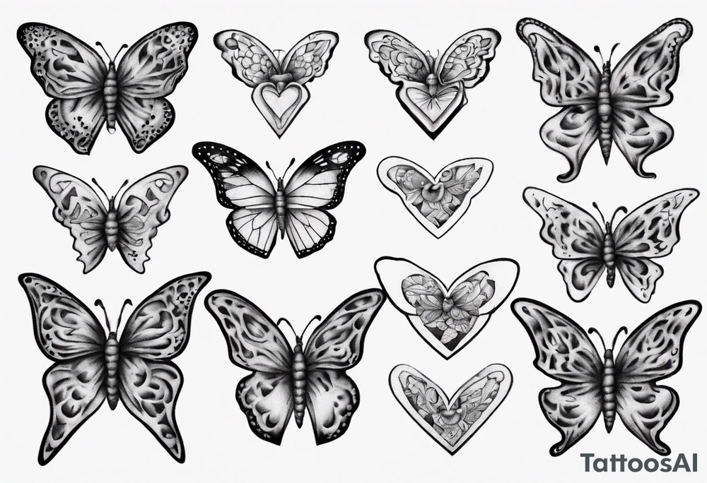Heart 
butterflies
Layla Jones
4-ever and always tattoo idea