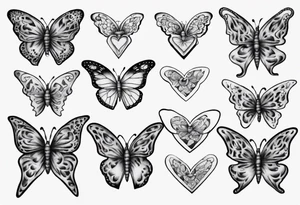 Heart 
butterflies
Layla Jones
4-ever and always tattoo idea