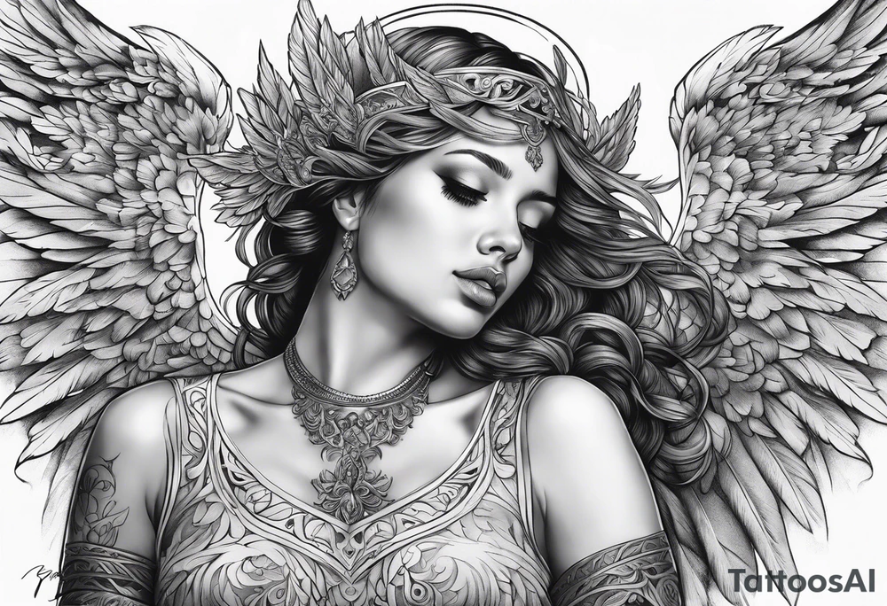 the falling angel tattoo idea
