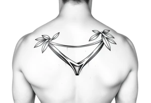 An olive wearing a thong together tattoo idea