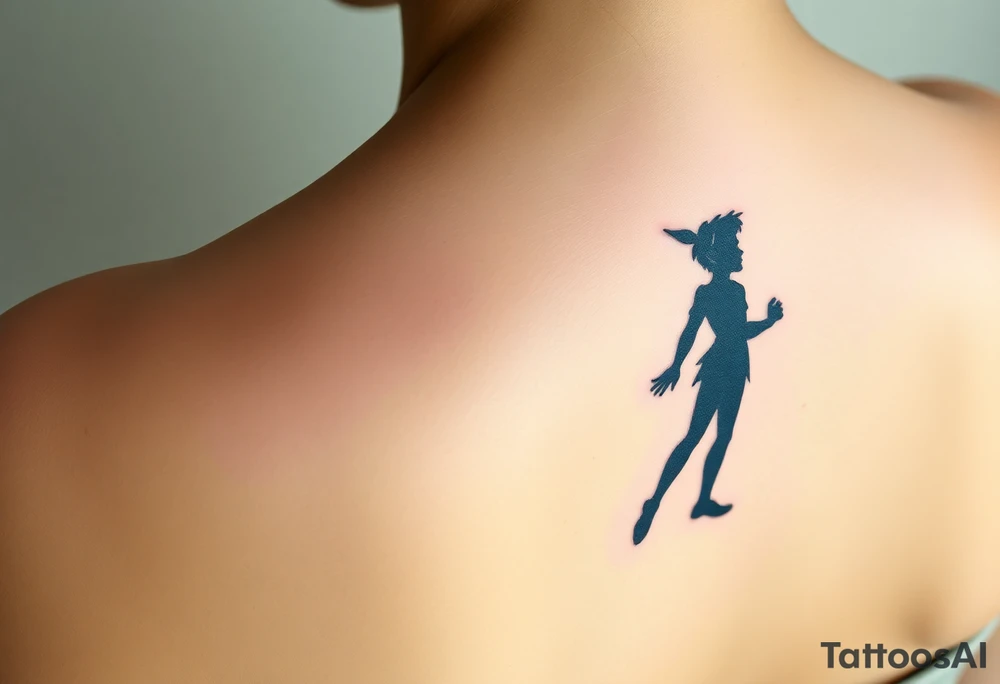 Peter Pan and his shadow tattoo idea