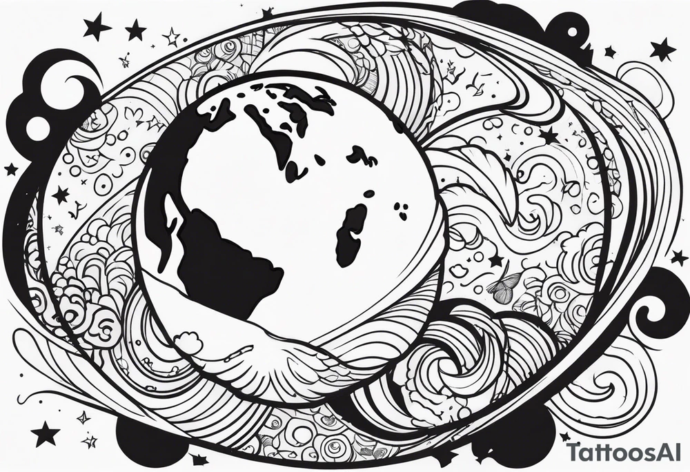 Earth tattoo idea